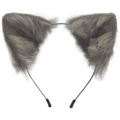 Chat Renard Fausse Fourrure Oreilles Bandeau Mignon Halloween Déguisement Cosplay Fait À La Main Animal Fourrure Oreilles Cheveux Hoop