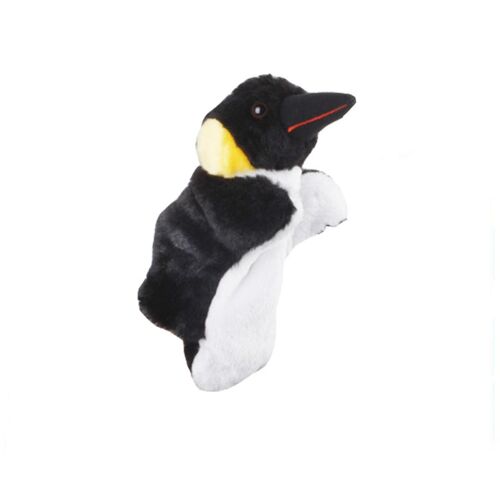 1pc Dessin Animé Pingouin Marionnette À Main Belle Peluche Pingouin Marionnettes À Main