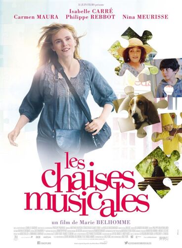 Les Chaises Musicales - Véritable Affiche De Cinéma Pliée - Format 120x160 Cm - De Marie Belhomme Avec Isabelle Carré, Carmen Maura, Philippe Rebbot, Nina Meurisse, Arnaud Duléry - 2015