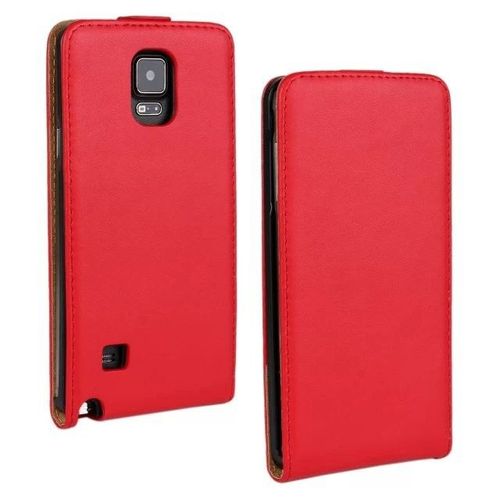 Etui Flip Samsung Galaxy Note 4 Cuir (Pu) Aimanté Rouge Red Design Not1960_5