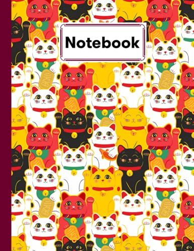 Notebook: Cat Cover | College Ruled Composition Notebook For Students And Teachers. | 120 Pages - Large 8.5" X 11" By Werner Schmitt