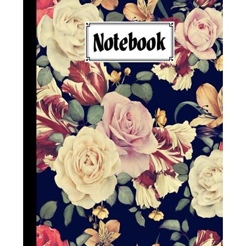 Notebook: Composition Notebook College Ruled, Roses Watercolor Cover Back To School Composition Book | 120 Pages - Large 7.5" X 9.25" By Joachim Frey