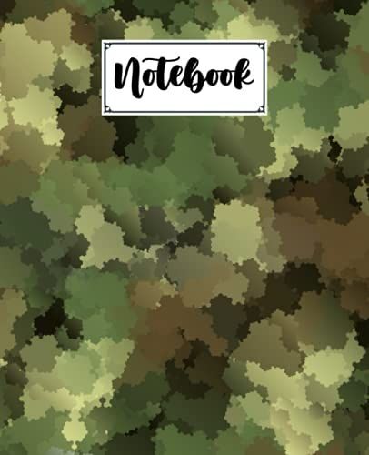 Notebook: Composition Notebook College Ruled, Camo Print Cover Back To School Composition Book | 120 Pages - Large 7.5" X 9.25" By Norbert Wunderlich