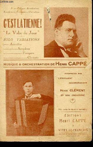 C4est La Tienne - Valse - En Toute Sympathie A Mr Henri Clement