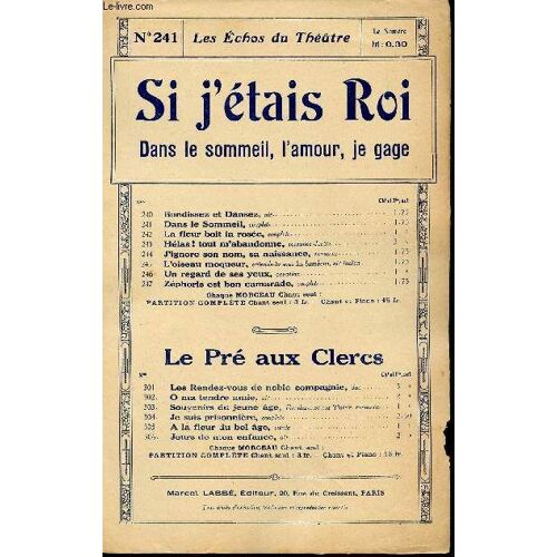 Si J'etais Roi - Dans Le Sommeil, L'amour, Je Gage N°241