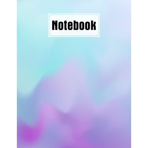 Notebook: Rainbow Watercolor Cover | College Ruled Composition Notebook For Students And Teachers. | 120 Pages - Large 8.5" X 11" By Rose Wagner