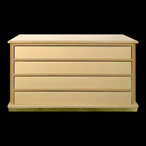 Commode De Willy Rizzo Pour Mario Sabot Annes 70 Beige