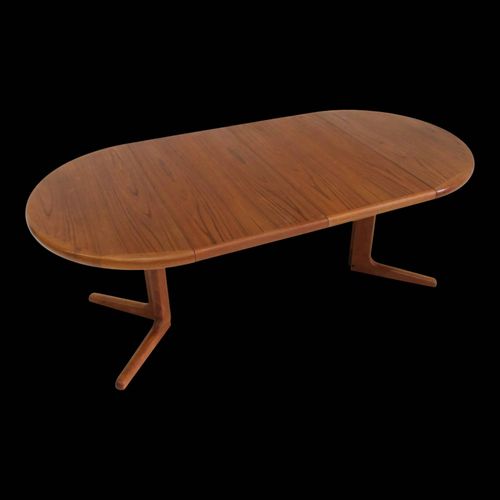 Table Manger Ronde Extensible Danoise Vintage En Teck Des Annes 1960 Bois