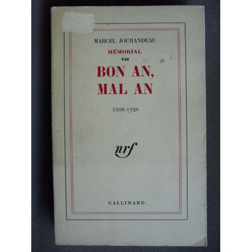 Bon An,Mal An (Memorial 7) 1908-1928