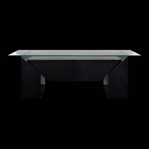 Enfilade Bar De Luigi Gorgoni Pour Roche Bobois 1980 Noir
