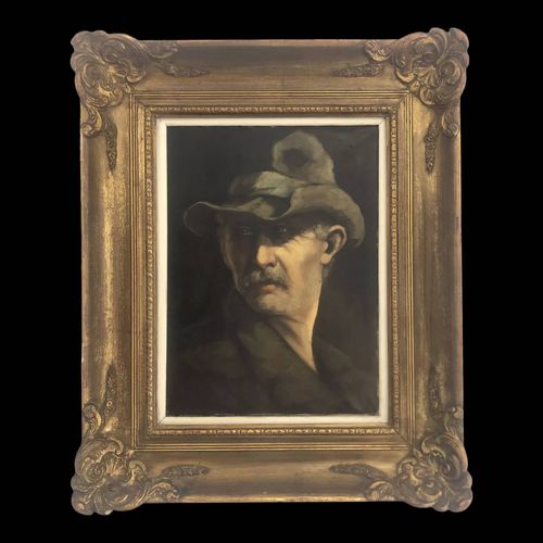 Portrait lhuile dhomme g multicolore