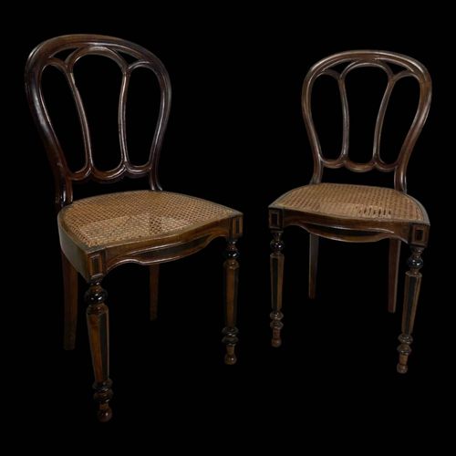 Paire de chaises bois