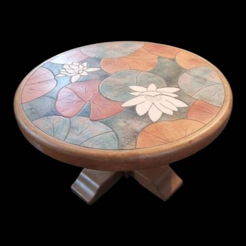 Table Basse Ronde Signe Barrois Multicolore