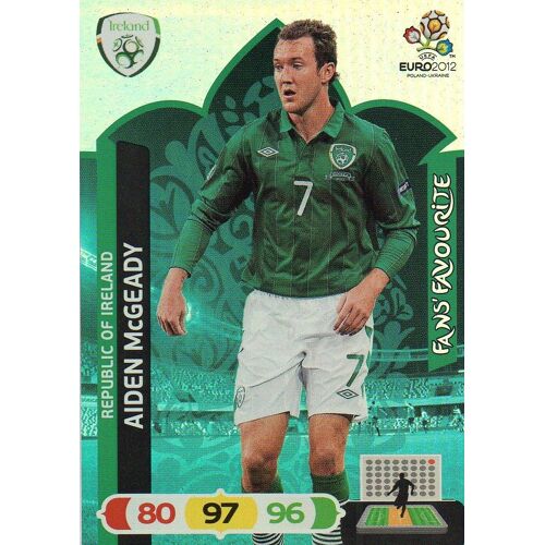 Carte Panini Adrenalyn Xl Euro 2012 - Aiden Mc Geady - Fans' Favourite - Republic Of Ireland