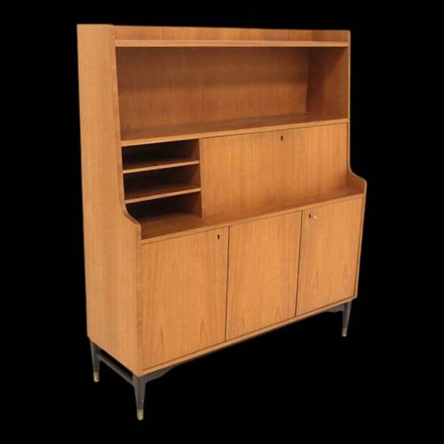 Secrtaire Scandinave En Teck Bbwg Finlande 1950 Bois