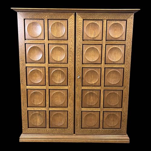 Meuble Bar Brutaliste Vintage Annes 1970 Marron