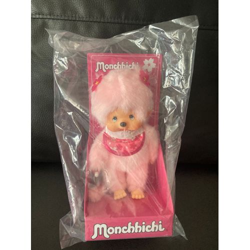 Peluche Doudou Kiki Monchichi Rose 20 Cm
