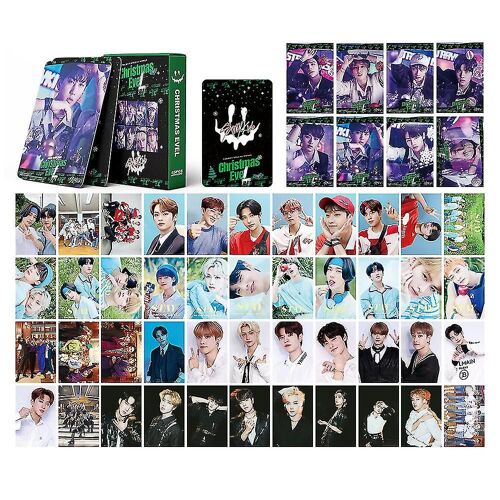 Lanbena 55pcs / kpop Street Kids Lomo Card Nouvel album Ce n'est pas facile Phoenix Hyunjin Bang Chan Carte photo Fan Cadeau Street Kids Card