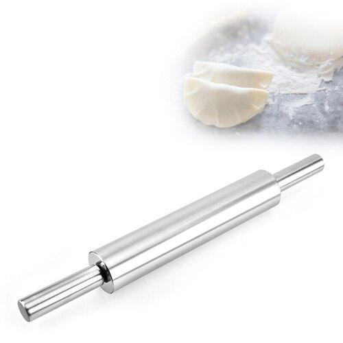 Rouleau À Pâtisserie Artisanal Durable En Acier Inoxydable, Sans Cuisson, Pour Gâteaux, Biscuits, Pâte À Pizza, Ustensiles De Cuisine