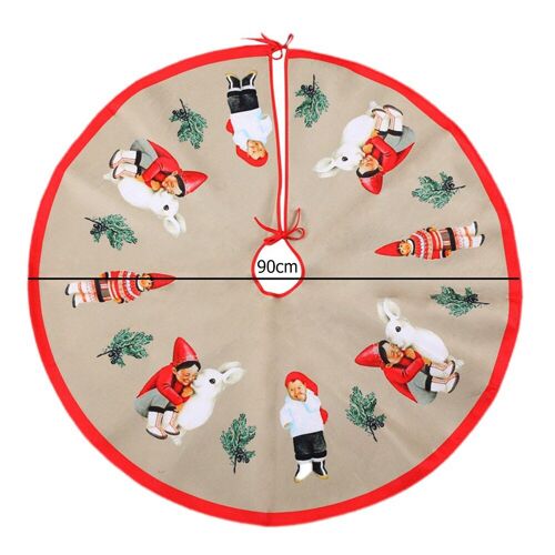 Tapis De Sol Pour Jupe D'Arbre De Noël, Couverture De Base D'Arbre, Couverture De Pied D'Arbre, Accessoires De Festival, Décoration
