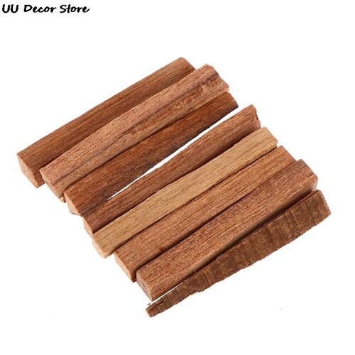 Encens en bois de santal naturel, 1 sac de 50g petits bâtons de bois, bâtons d'encens en résine irrégulière 7CM pour la maison