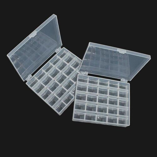 Boîte de rangement pour Machine à coudre translucide, 2 pièces, boîte vide pour ranger les outils et bobines