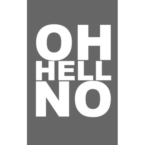 Absolutely Oh Hell No Gray Ultimate Dual Working Notebook: Half Dot Graph / Half Blank Line Hybrid Composition Journal