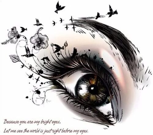 Beaux Yeux Autocollants Muraux Salon Chambre Arrière-Plan Décorations De La Maison Art Décalcomanies Affiche Autocollant Amovible Papier Peint - -