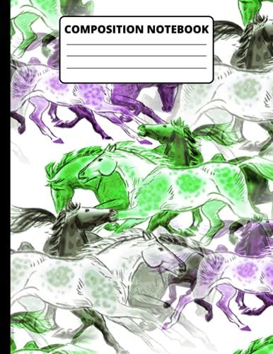 Horse Composition Notebook: College Ruled Composition Notebook: 8.5 Inches X 11 Inches With 120 Pages