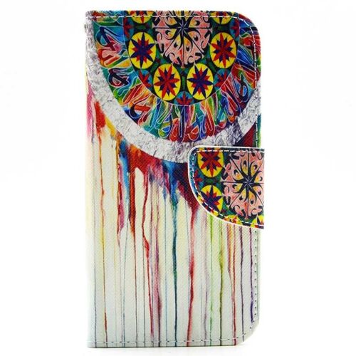 Etui Flip Samsung Galaxy S5 Cuir (Pu) Aimanté Indian Painting Design Sam1364
