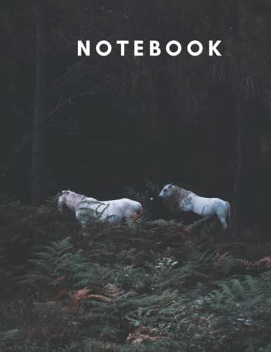 Horse Print Notebook Journal: A Great Gift For Horse Lovers, Animal Lovers, Black Lovers, Students For Writing With 120 Pages 8.5x11 Dimension.