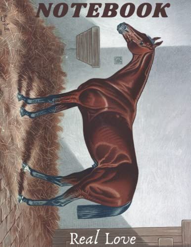 Brown Horse Print Notebook Journal: A Great Gift For Horse Lovers, Animal Lovers, Students For Writing With 120 Pages 8.5x11 Dimension