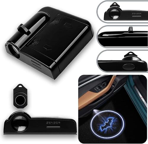 2pcs Porte De Voiture Logo Projecteur Fit Batman, Sans Fil Voiture Porte Pâte Projecteur Logo Lumières Led Logo Projecteur Lumières Ombre Fantôme Lumière Bienvenue Cour