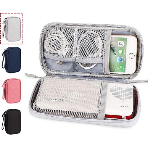 Sac d'accessoires électroniques, organisateur de support de cordon de câble universel / étui électronique, sac d'organisateur de câble portable étanche, sac de clé USB, cabl