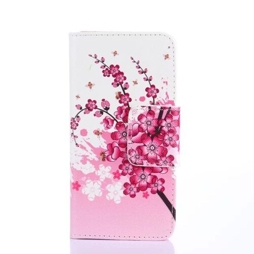 Etui Flip Samsung Galaxy S6 Cuir (Pu) Aimanté Flower Rose Pinkdesign Sam1704