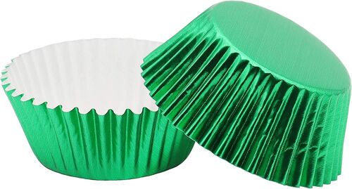 200 Pcs Standard Size Foil Cupcake Liners Tasses De Cuisson (Vert)