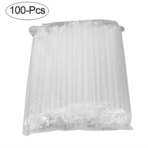 100pcs Fluorescent Plastique Pliable Pailles à Boire Jetables Pailles De Mariage Décor Mixte Couleurs-cl.