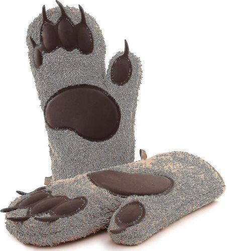 Gants de cuisson d'ours, gants de pot, gants de four, gants de cuisine, une paire