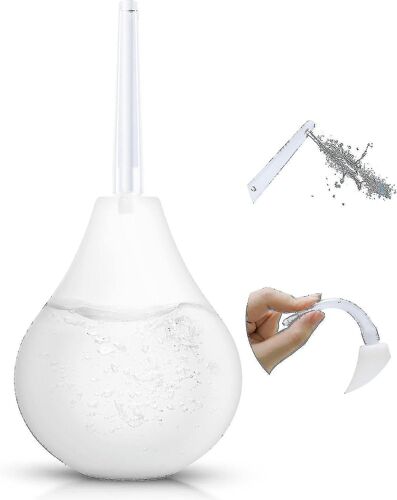 Ampoule De Lavement Anal Et Vaginale Transparente De 224 Ml - Silicone De Qualité Médicale, Sans Bpa