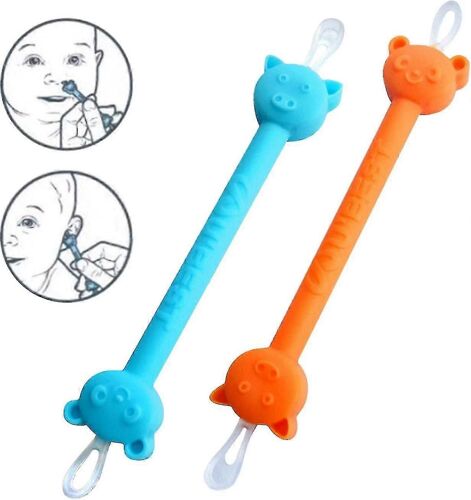 Bébé Nez Booger Et Outil De Nettoyage D'oreille, Bébé Registre Essentiel Outil D'enlèvement De Morve 2pcs