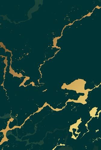 Journal Notebook, Hard Cover,College Ruled Green Marble Texture,Green: Size 6 X9 Inches, 120pages Use For Office, Home, School, Or Business