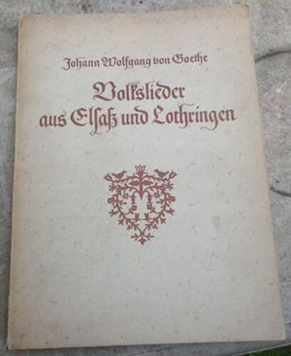 Volkslieder Aus Elsass Und Lothringen