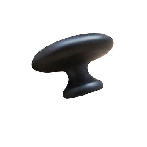 Champignon Forme De Massage Pierre Lave Basalte Pierre Chaude Pour Spa Massothérapie (1 Pcs, Noir)