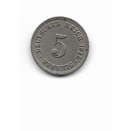 5 Pfennig - Wilhelm Il Type 2 - Grand Aigle 1915 Allemagne