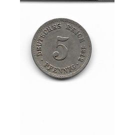 5 Pfennig - Wilhelm Il Type 2 - Grand Aigle 1912 Allemagne