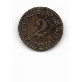 2 Pfennig - Wilhelm Il Type 2 - Grand Aigle 1912 Allemagne