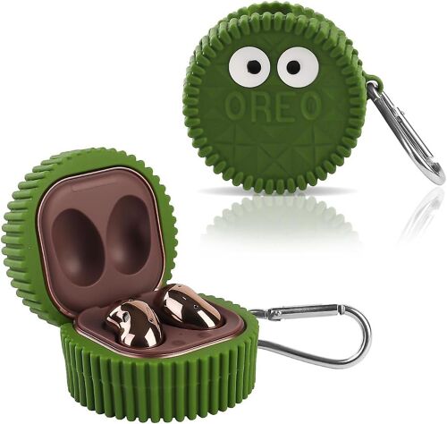 Coque Pour Samsung Galaxy Buds2 Pro (2022), Galaxy Buds 2 (2021), Galaxy Buds Pro (2021), Galaxy Buds Live (2020)(Eyegreen)