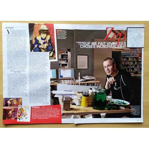 Gala N°930 - Coupure De Presse - Zep, Philippe Chappuis, "Titeuf"