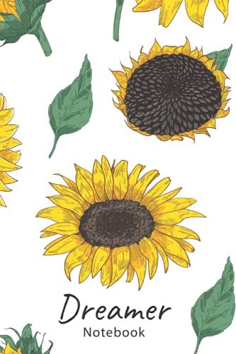 Dreamer Notebook: Inspirational Notebook With Dream Quotes And Beautiful Hand Drawn Flowers On Each Page | 6" X 9, 108 Pages (Follow Your Dream)