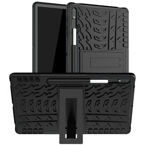 Housse Etui Coque Rigide Anti Choc Pour Samsung Galaxy Tab S7 Fe / S7 Plus / S8 Plus T730 / T736 / X800 / X806 (12,4 Pouces) - Noir